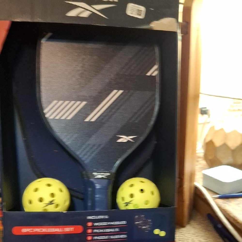 Reebok Navy Paddle with Yellow Balls
